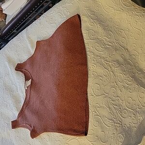 ANNE KLEIN11 Sleeveless Brown Top